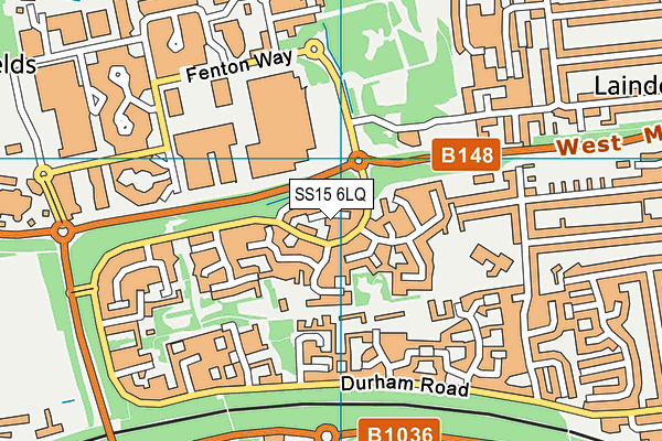 SS15 6LQ map - OS VectorMap District (Ordnance Survey) SS15 6LQ map - OS VectorMap District (Ordnance Survey)