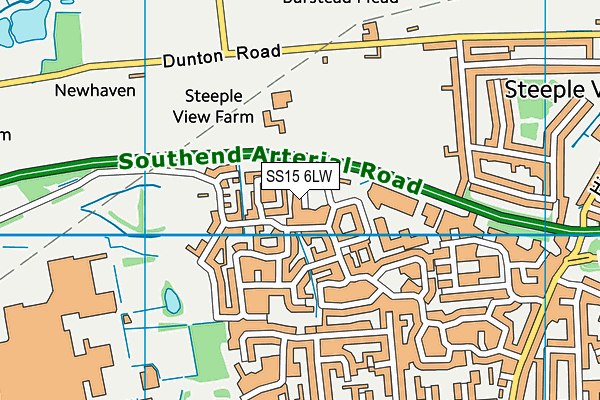 SS15 6LW map - OS VectorMap District (Ordnance Survey) SS15 6LW map - OS VectorMap District (Ordnance Survey)