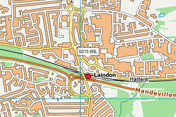SS15 6NL map - OS VectorMap District (Ordnance Survey) SS15 6NL map - OS VectorMap District (Ordnance Survey)