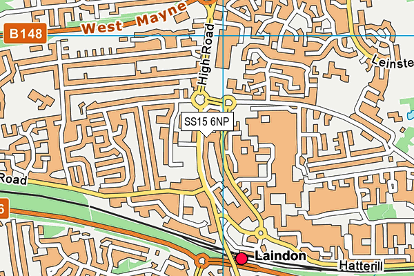 SS15 6NP map - OS VectorMap District (Ordnance Survey) SS15 6NP map - OS VectorMap District (Ordnance Survey)