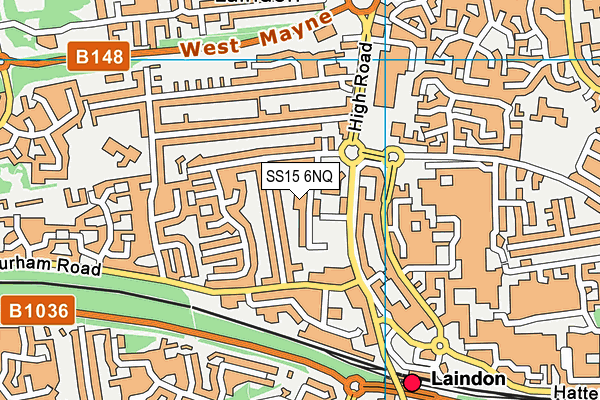 SS15 6NQ map - OS VectorMap District (Ordnance Survey) SS15 6NQ map - OS VectorMap District (Ordnance Survey)