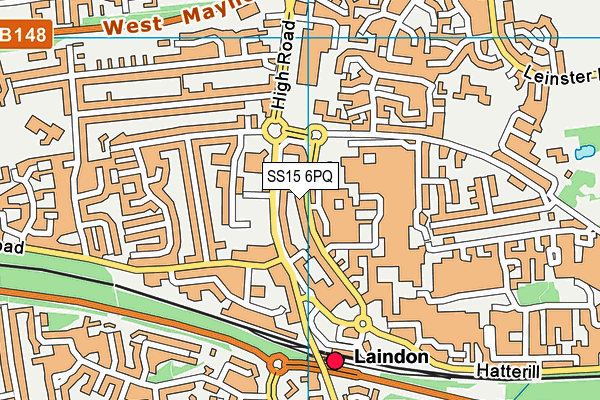 SS15 6PQ map - OS VectorMap District (Ordnance Survey) SS15 6PQ map - OS VectorMap District (Ordnance Survey)