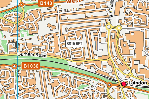 SS15 6PT map - OS VectorMap District (Ordnance Survey) SS15 6PT map - OS VectorMap District (Ordnance Survey)