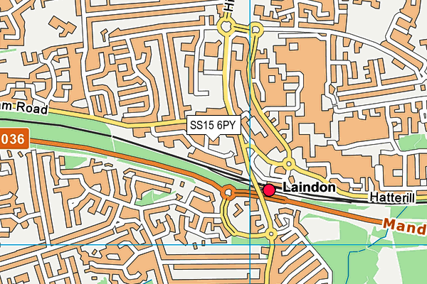 SS15 6PY map - OS VectorMap District (Ordnance Survey) SS15 6PY map - OS VectorMap District (Ordnance Survey)