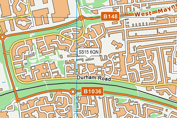 SS15 6QN map - OS VectorMap District (Ordnance Survey) SS15 6QN map - OS VectorMap District (Ordnance Survey)