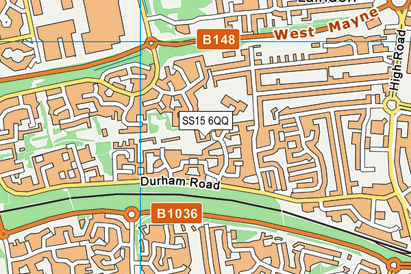 SS15 6QQ map - OS VectorMap District (Ordnance Survey) SS15 6QQ map - OS VectorMap District (Ordnance Survey)