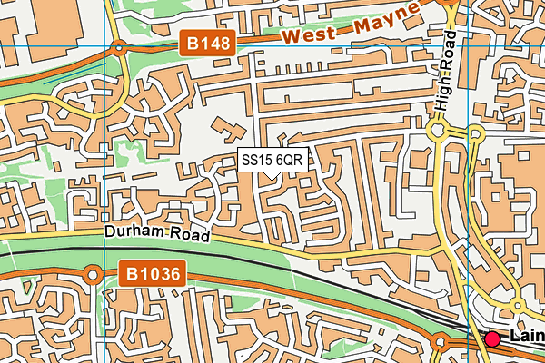 SS15 6QR map - OS VectorMap District (Ordnance Survey) SS15 6QR map - OS VectorMap District (Ordnance Survey)