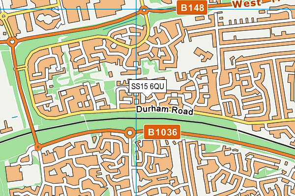 SS15 6QU map - OS VectorMap District (Ordnance Survey) SS15 6QU map - OS VectorMap District (Ordnance Survey)