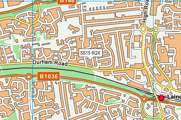 SS15 6QX map - OS VectorMap District (Ordnance Survey) SS15 6QX map - OS VectorMap District (Ordnance Survey)