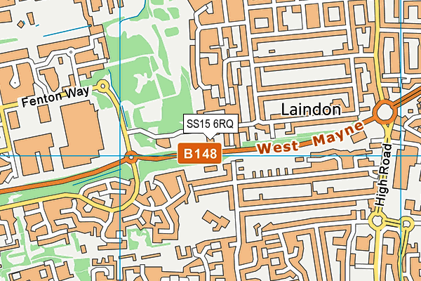 SS15 6RQ map - OS VectorMap District (Ordnance Survey) SS15 6RQ map - OS VectorMap District (Ordnance Survey)