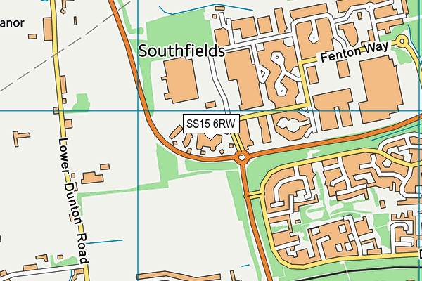 SS15 6RW map - OS VectorMap District (Ordnance Survey) SS15 6RW map - OS VectorMap District (Ordnance Survey)