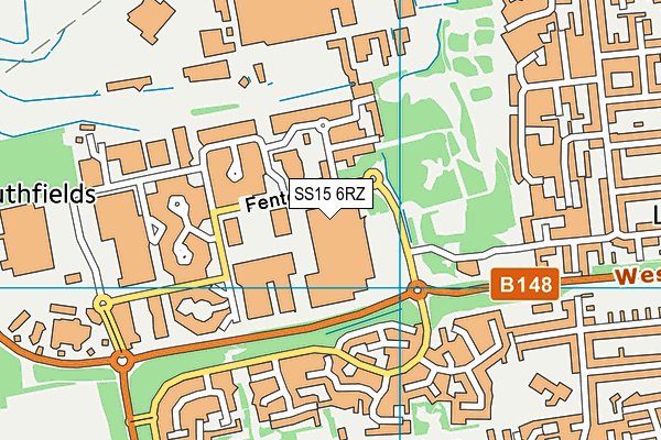 SS15 6RZ map - OS VectorMap District (Ordnance Survey) SS15 6RZ map - OS VectorMap District (Ordnance Survey)