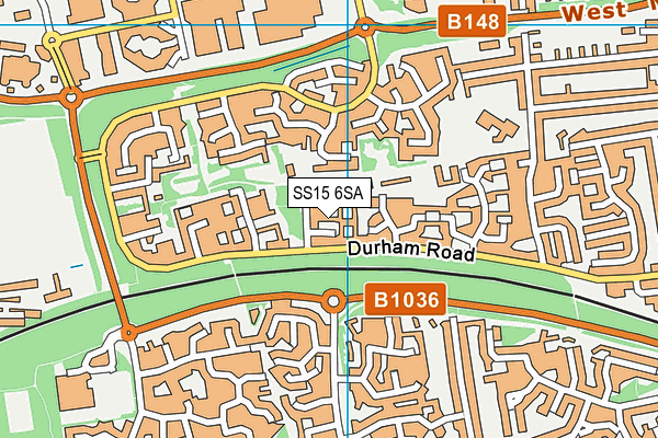 SS15 6SA map - OS VectorMap District (Ordnance Survey) SS15 6SA map - OS VectorMap District (Ordnance Survey)