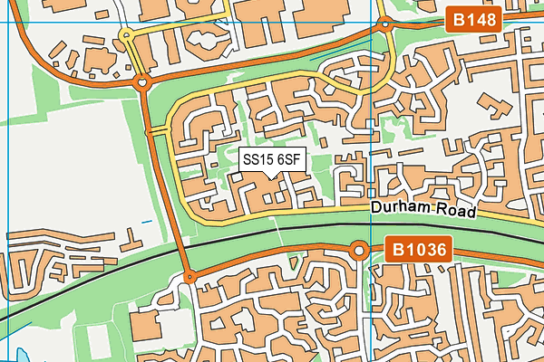 SS15 6SF map - OS VectorMap District (Ordnance Survey) SS15 6SF map - OS VectorMap District (Ordnance Survey)