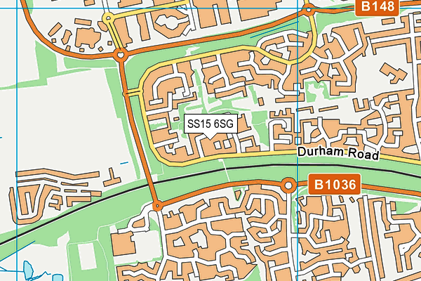 SS15 6SG map - OS VectorMap District (Ordnance Survey) SS15 6SG map - OS VectorMap District (Ordnance Survey)