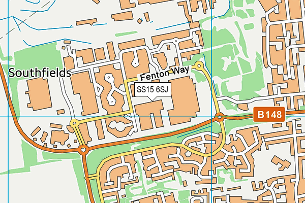 SS15 6SJ map - OS VectorMap District (Ordnance Survey) SS15 6SJ map - OS VectorMap District (Ordnance Survey)