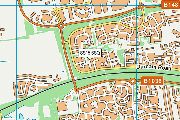 SS15 6SQ map - OS VectorMap District (Ordnance Survey) SS15 6SQ map - OS VectorMap District (Ordnance Survey)