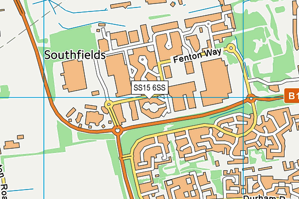 SS15 6SS map - OS VectorMap District (Ordnance Survey) SS15 6SS map - OS VectorMap District (Ordnance Survey)
