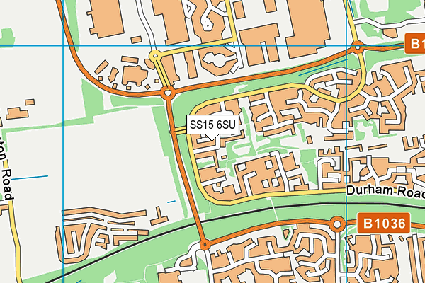 SS15 6SU map - OS VectorMap District (Ordnance Survey) SS15 6SU map - OS VectorMap District (Ordnance Survey)