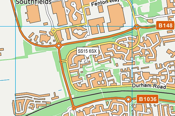 SS15 6SX map - OS VectorMap District (Ordnance Survey) SS15 6SX map - OS VectorMap District (Ordnance Survey)