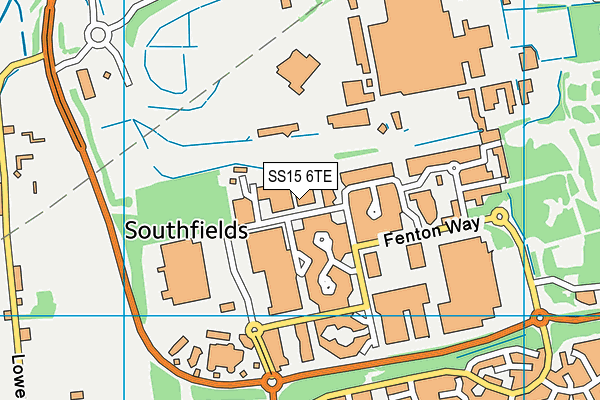SS15 6TE map - OS VectorMap District (Ordnance Survey) SS15 6TE map - OS VectorMap District (Ordnance Survey)