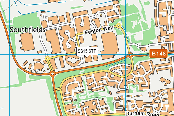 SS15 6TF map - OS VectorMap District (Ordnance Survey) SS15 6TF map - OS VectorMap District (Ordnance Survey)