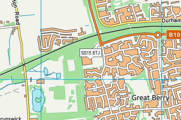 SS15 6TJ map - OS VectorMap District (Ordnance Survey) SS15 6TJ map - OS VectorMap District (Ordnance Survey)