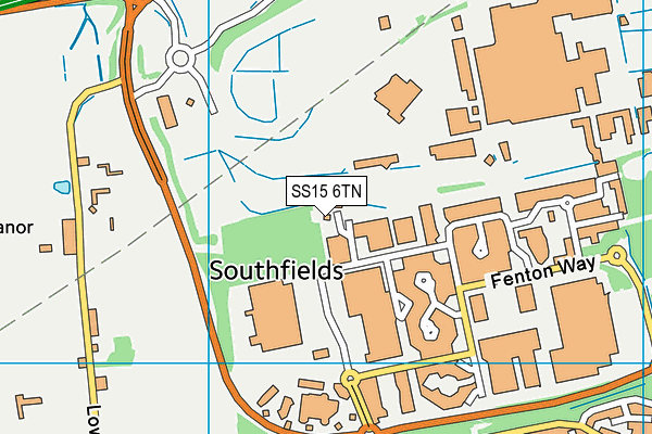 SS15 6TN map - OS VectorMap District (Ordnance Survey) SS15 6TN map - OS VectorMap District (Ordnance Survey)