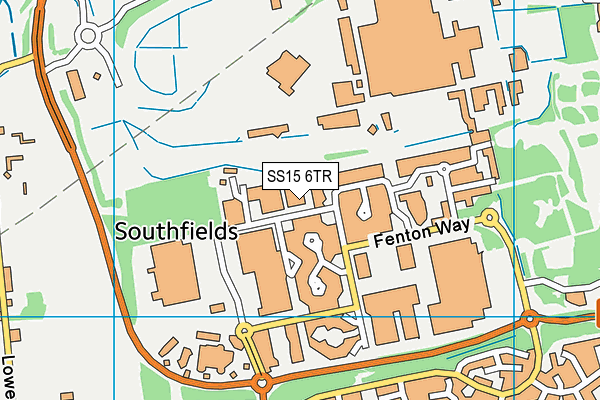 SS15 6TR map - OS VectorMap District (Ordnance Survey) SS15 6TR map - OS VectorMap District (Ordnance Survey)