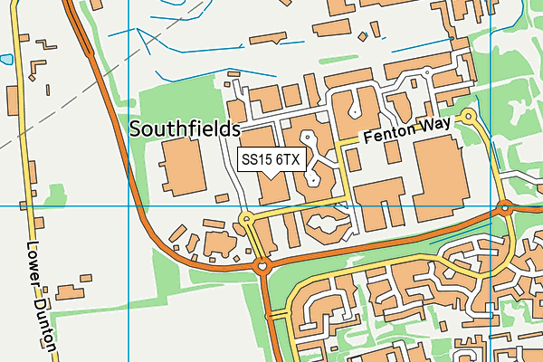 SS15 6TX map - OS VectorMap District (Ordnance Survey) SS15 6TX map - OS VectorMap District (Ordnance Survey)