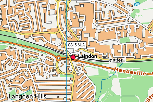 SS15 6UA map - OS VectorMap District (Ordnance Survey) SS15 6UA map - OS VectorMap District (Ordnance Survey)