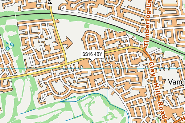 SS16 4BY map - OS VectorMap District (Ordnance Survey) SS16 4BY map - OS VectorMap District (Ordnance Survey)