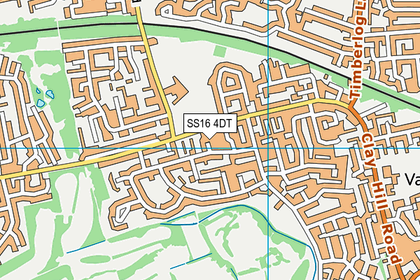 SS16 4DT map - OS VectorMap District (Ordnance Survey) SS16 4DT map - OS VectorMap District (Ordnance Survey)