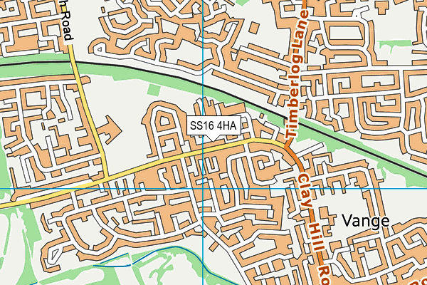 SS16 4HA map - OS VectorMap District (Ordnance Survey) SS16 4HA map - OS VectorMap District (Ordnance Survey)