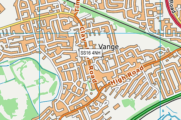 SS16 4NH map - OS VectorMap District (Ordnance Survey) SS16 4NH map - OS VectorMap District (Ordnance Survey)