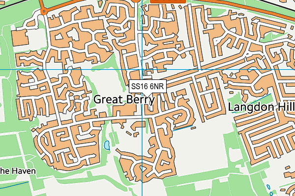 SS16 6NR map - OS VectorMap District (Ordnance Survey) SS16 6NR map - OS VectorMap District (Ordnance Survey)
