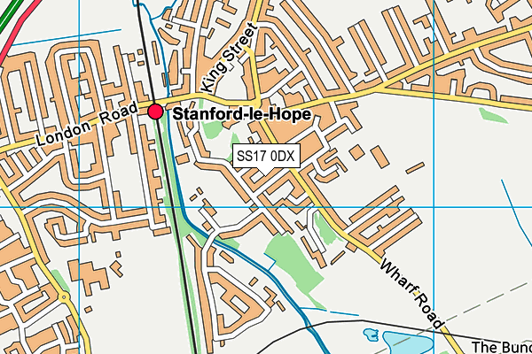 SS17 0DX map - OS VectorMap District (Ordnance Survey) SS17 0DX map - OS VectorMap District (Ordnance Survey)