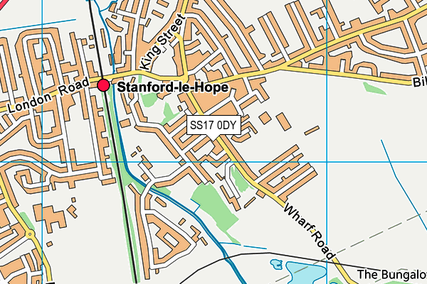 SS17 0DY map - OS VectorMap District (Ordnance Survey) SS17 0DY map - OS VectorMap District (Ordnance Survey)