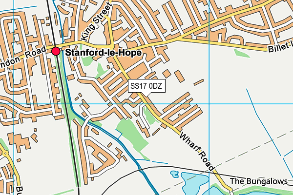 SS17 0DZ map - OS VectorMap District (Ordnance Survey) SS17 0DZ map - OS VectorMap District (Ordnance Survey)