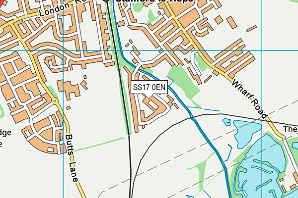 SS17 0EN map - OS VectorMap District (Ordnance Survey) SS17 0EN map - OS VectorMap District (Ordnance Survey)