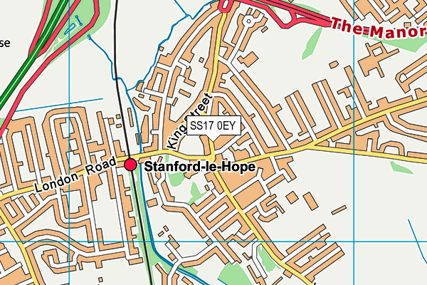 SS17 0EY map - OS VectorMap District (Ordnance Survey)