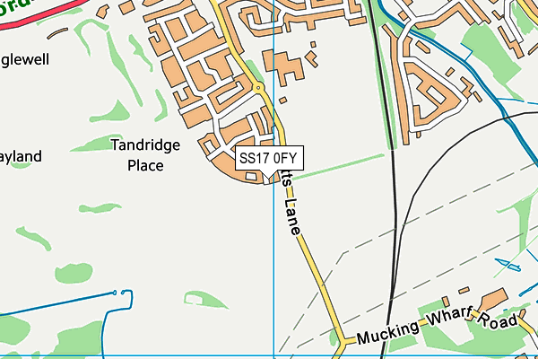 SS17 0FY map - OS VectorMap District (Ordnance Survey) SS17 0FY map - OS VectorMap District (Ordnance Survey)
