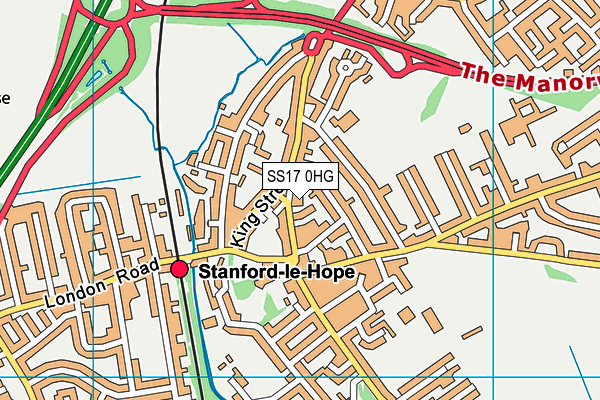 SS17 0HG map - OS VectorMap District (Ordnance Survey) SS17 0HG map - OS VectorMap District (Ordnance Survey)
