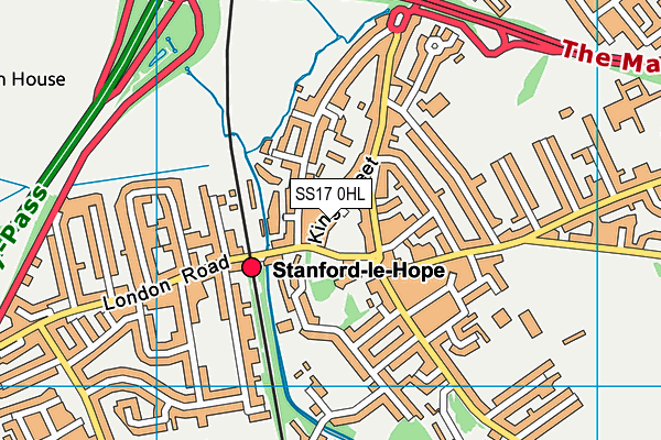 SS17 0HL map - OS VectorMap District (Ordnance Survey) SS17 0HL map - OS VectorMap District (Ordnance Survey)