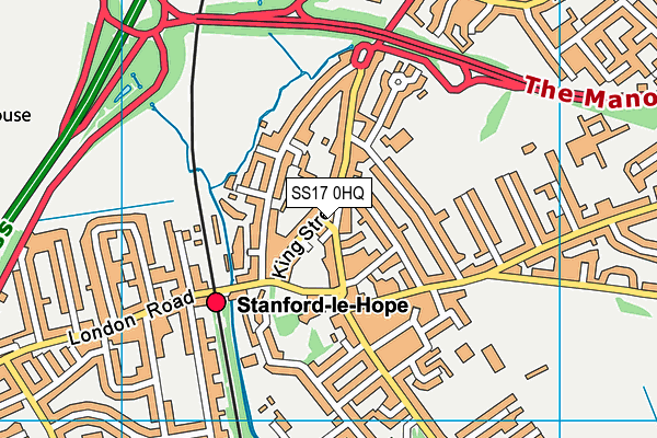 SS17 0HQ map - OS VectorMap District (Ordnance Survey) SS17 0HQ map - OS VectorMap District (Ordnance Survey)