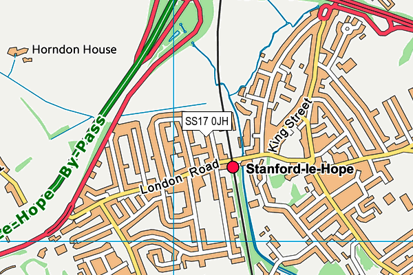 SS17 0JH map - OS VectorMap District (Ordnance Survey) SS17 0JH map - OS VectorMap District (Ordnance Survey)