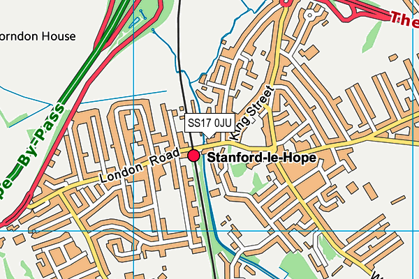 SS17 0JU map - OS VectorMap District (Ordnance Survey) SS17 0JU map - OS VectorMap District (Ordnance Survey)