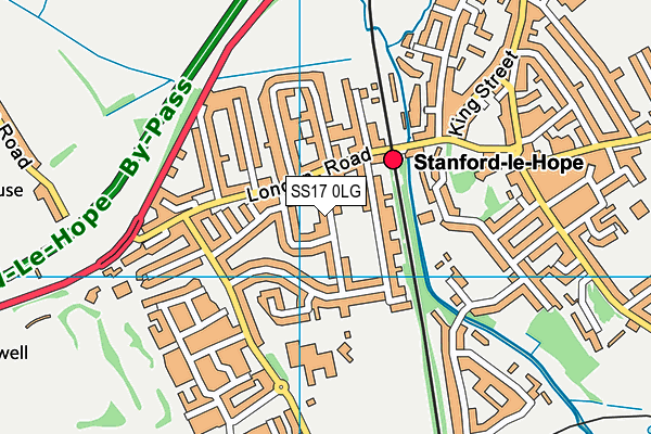 SS17 0LG map - OS VectorMap District (Ordnance Survey) SS17 0LG map - OS VectorMap District (Ordnance Survey)