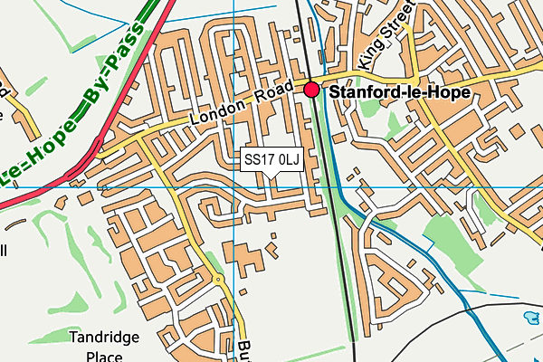 SS17 0LJ map - OS VectorMap District (Ordnance Survey) SS17 0LJ map - OS VectorMap District (Ordnance Survey)