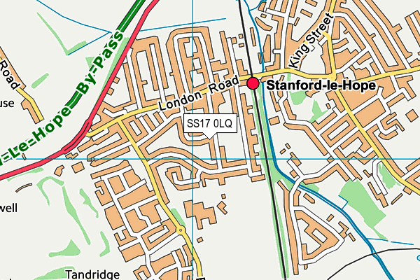 SS17 0LQ map - OS VectorMap District (Ordnance Survey) SS17 0LQ map - OS VectorMap District (Ordnance Survey)